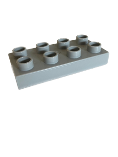 Lego Duplo kostka sv. šedá 4x2 úzká